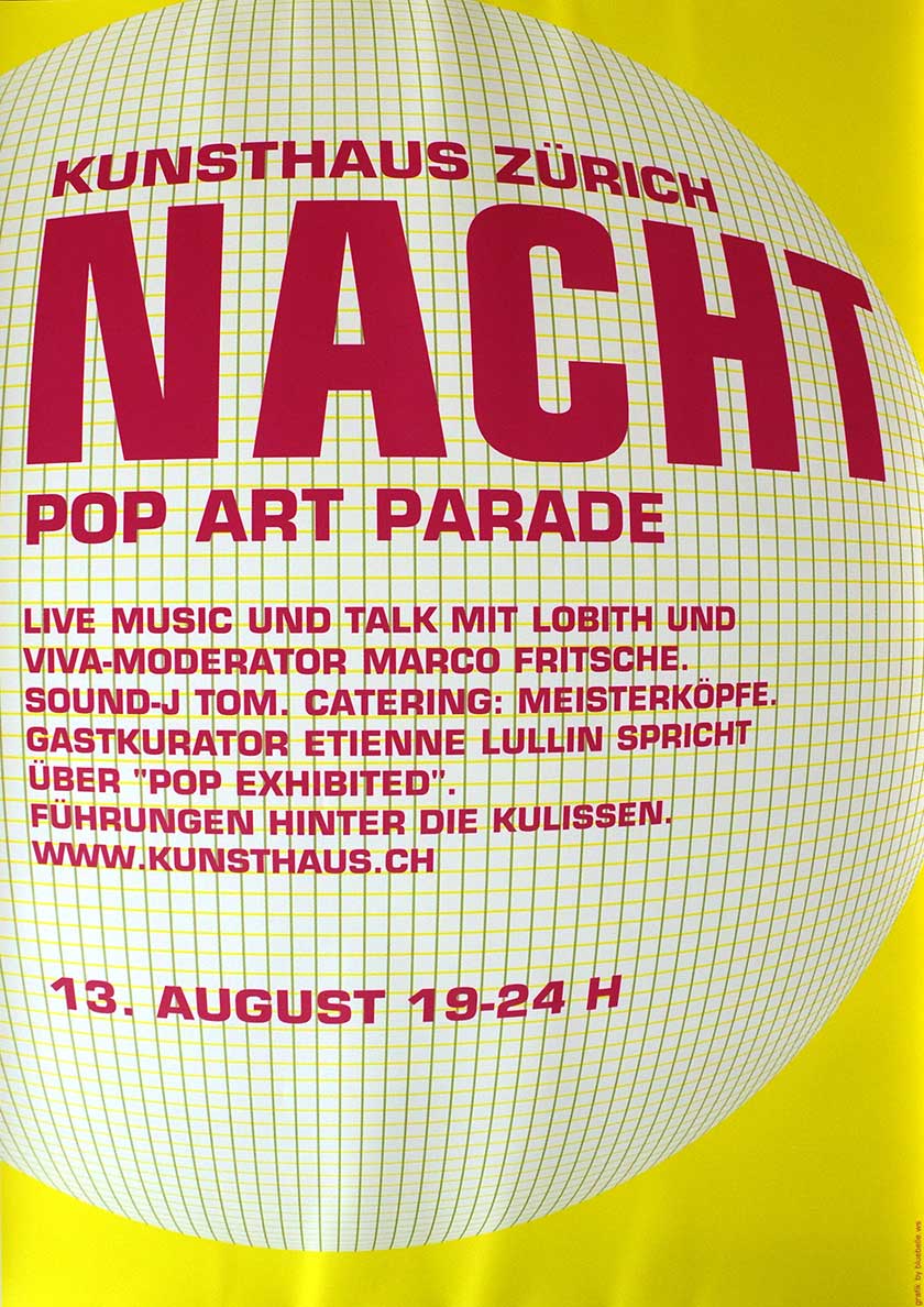 Nacht, Pop Art Parade