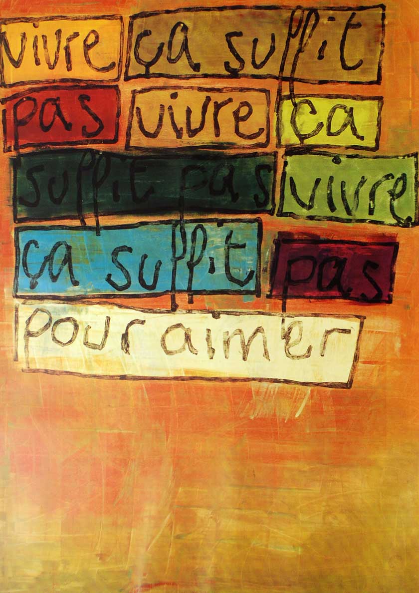 vivre ca suffit pas pour aimer