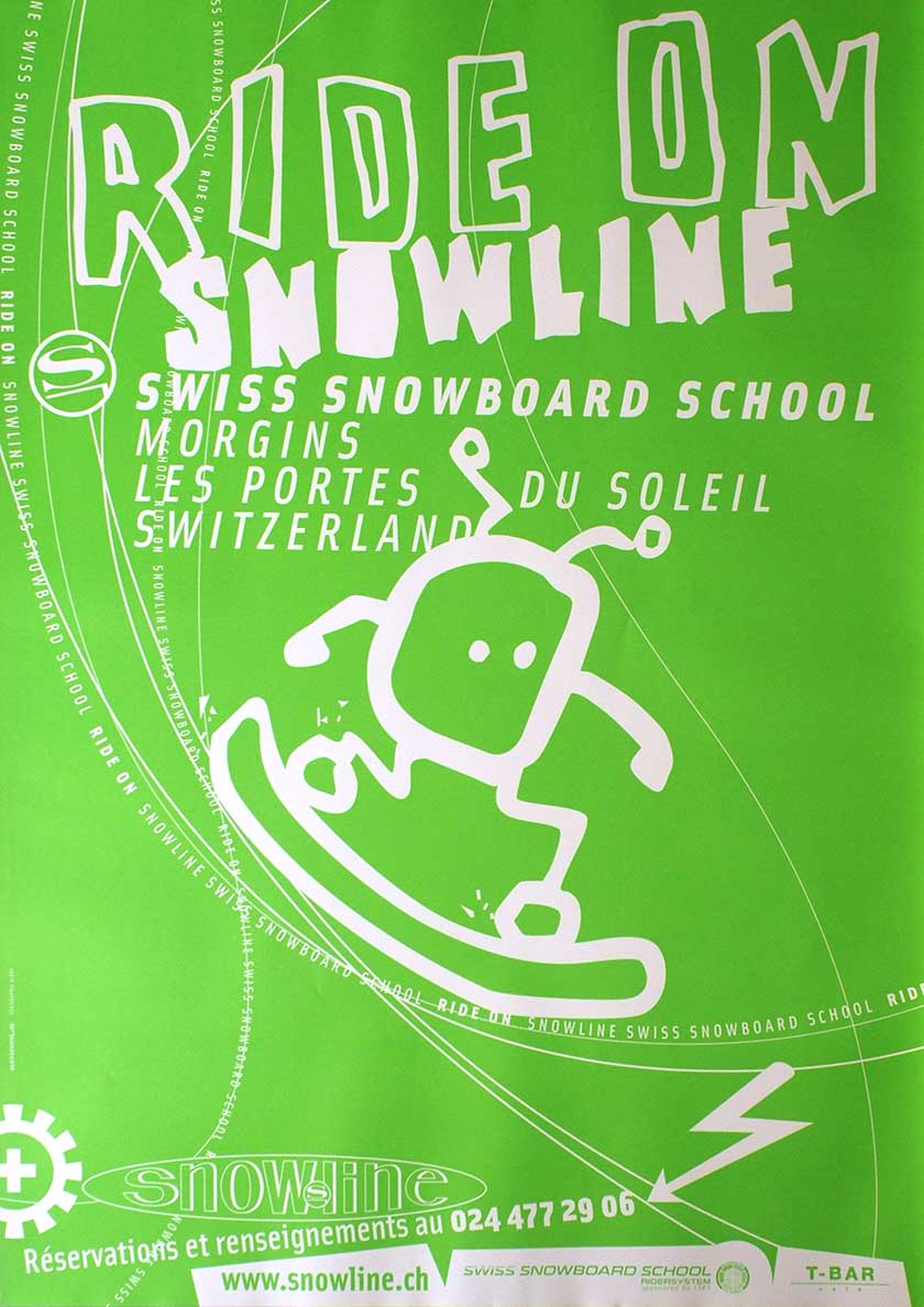 Ride on snowline (grün)