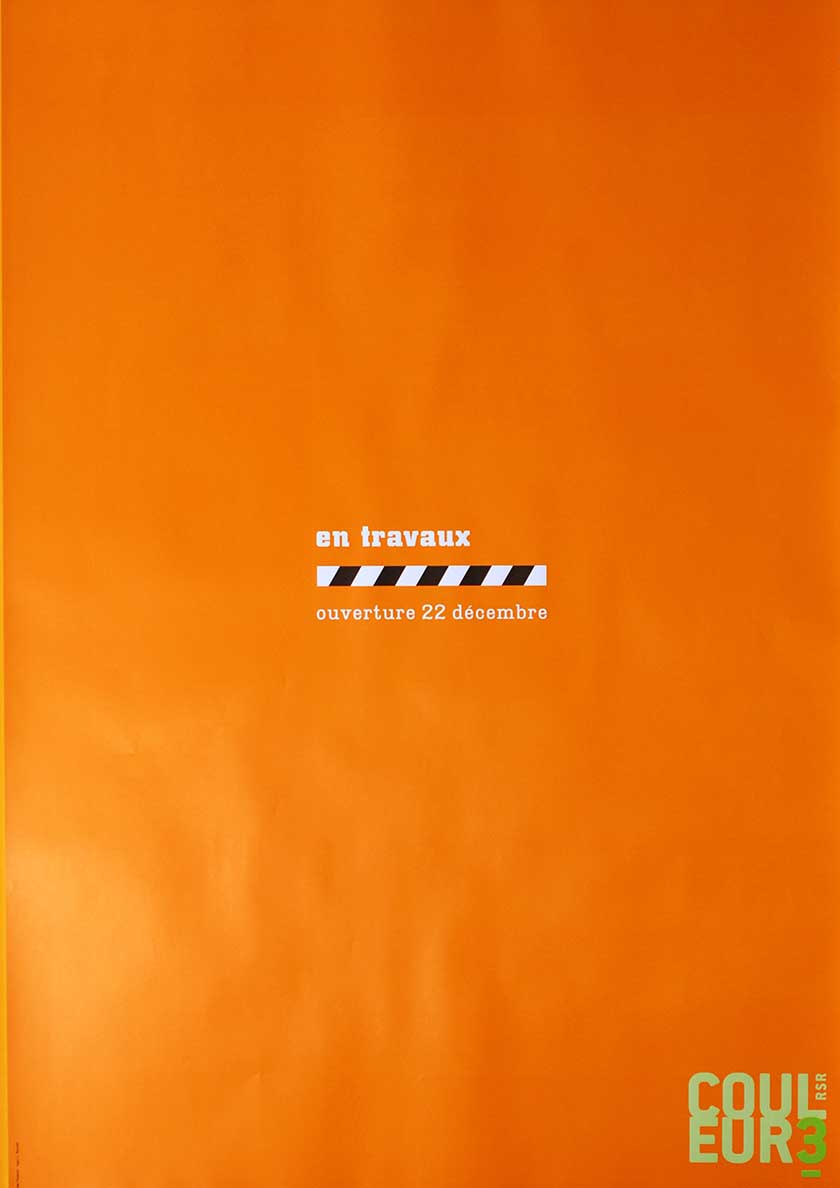 en travaux (orange)