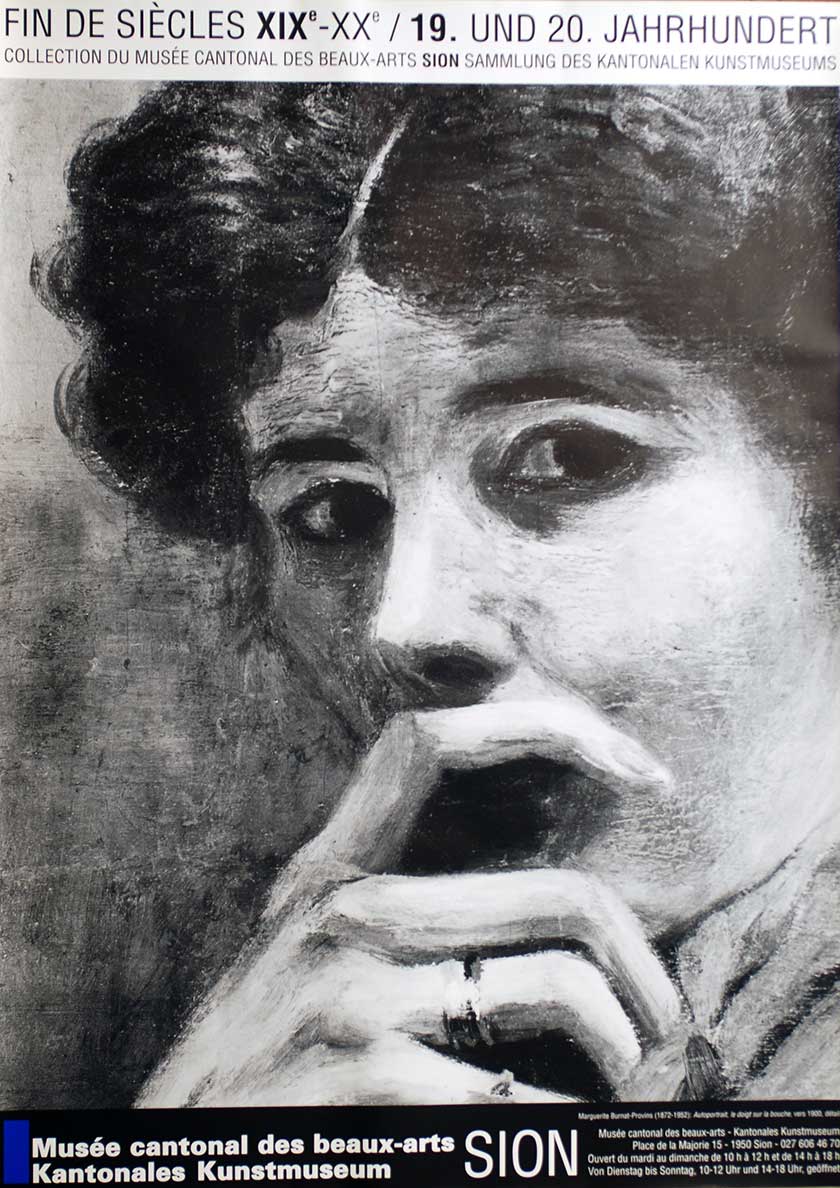 19. und 20. Jahrhundert (Autoportrait, le doigt sur la bouche)