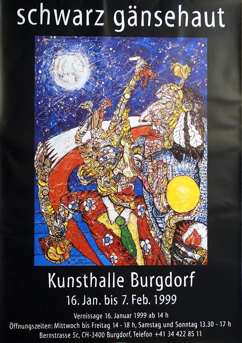 Schwarz Gänsehaut