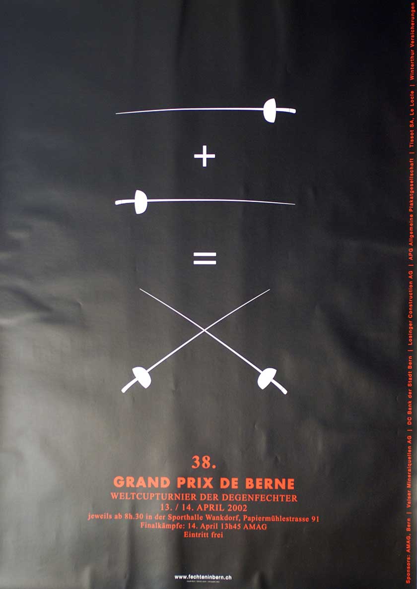 38. Grand Prix Berne. Degenfechter Weltcupturnier