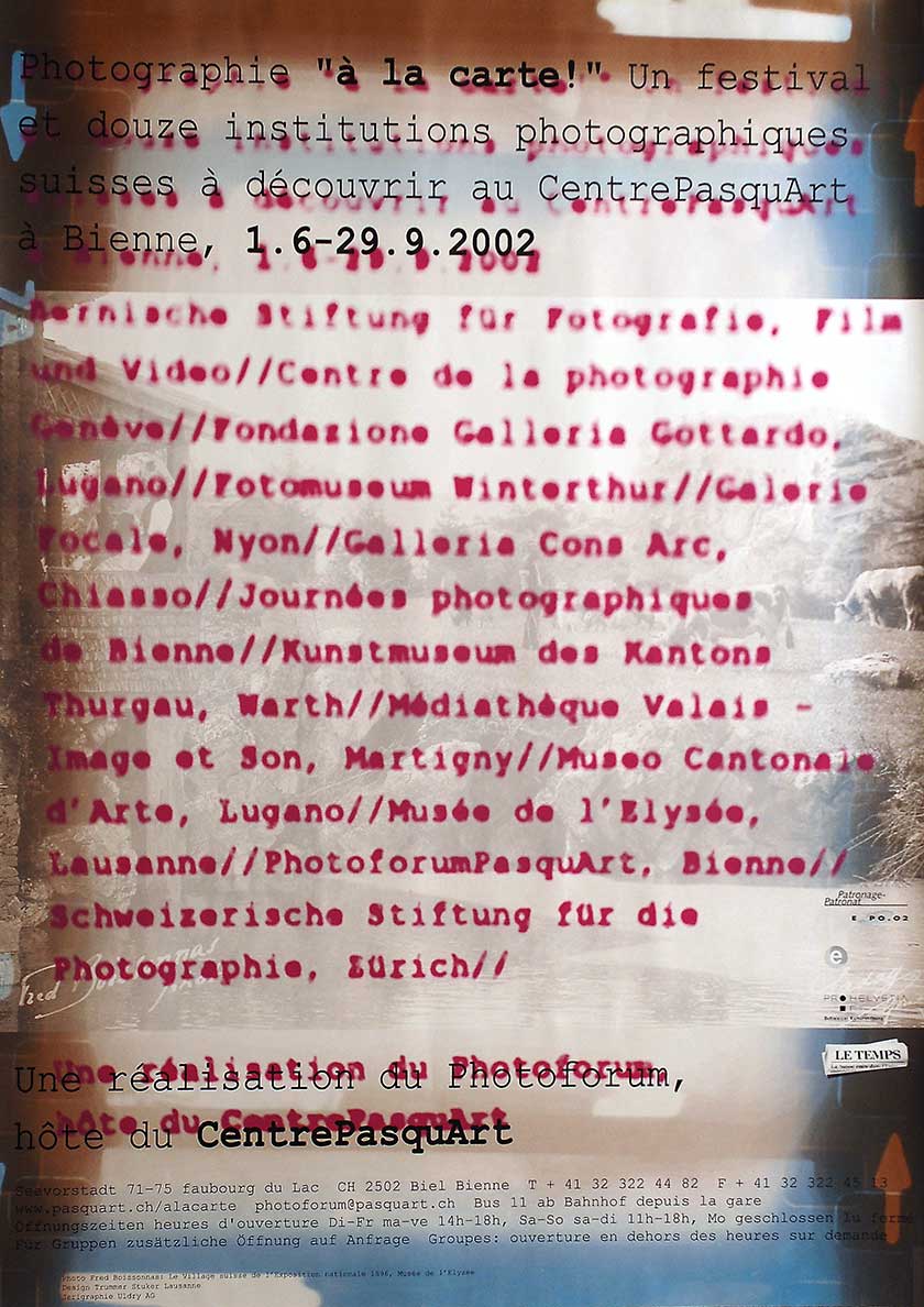 Photographie à la carte