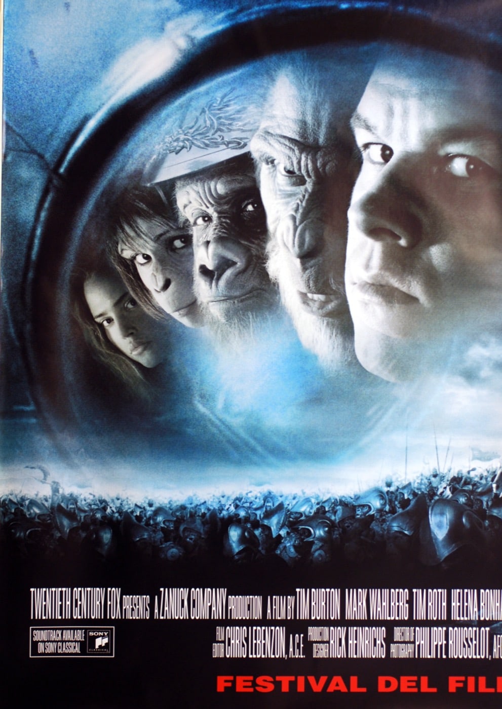 Planet of the Apes (B12) – 2001 – World – Silkscreen – Blue [#1862]