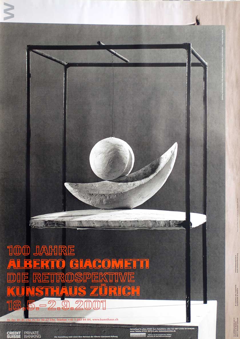 100 Jahre Alberto Giacometti (Schwebende Kugel)