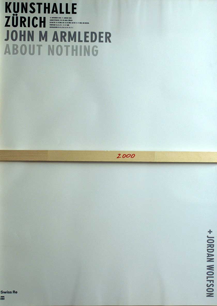 John M Armleder, About Nothing