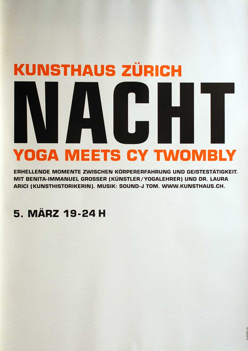 Nacht, Yoga meets CY Twombly