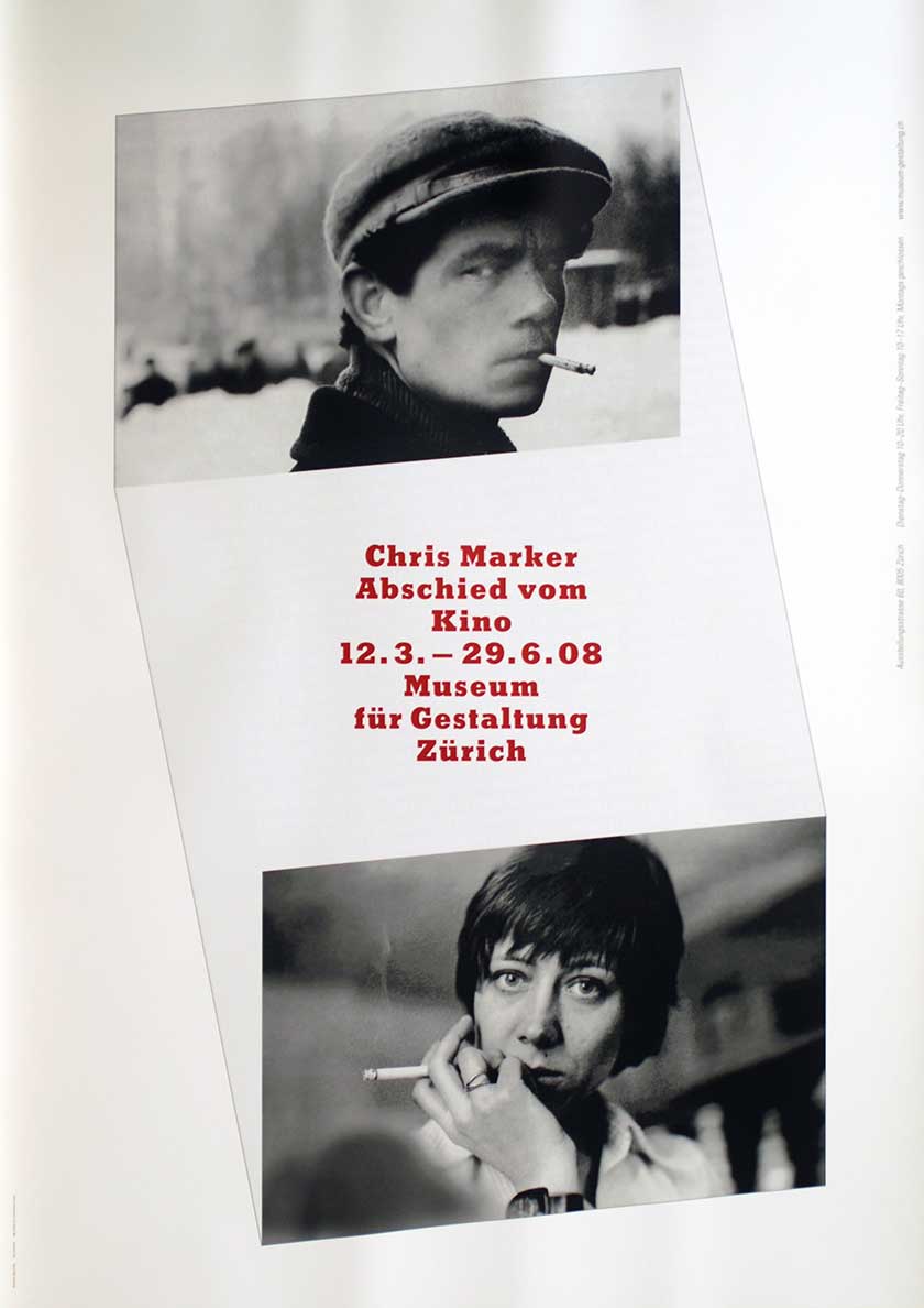 Chris Marker, Abschied vom Kino, by Schraivogel