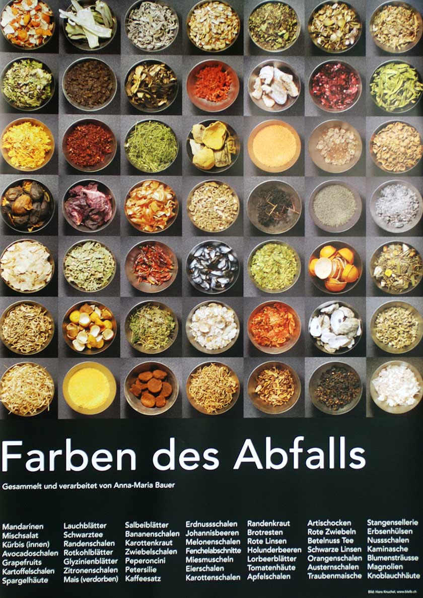 Farben des Abfalls (49 Schalen)