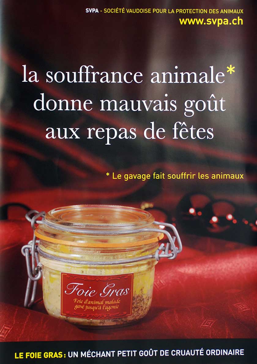 La souffrance animale donne mauvais goût aux repas de fêtes