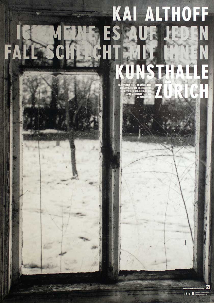 Kai Althoff, Ich meine es auf jeden Fall schlecht mit Ihnen