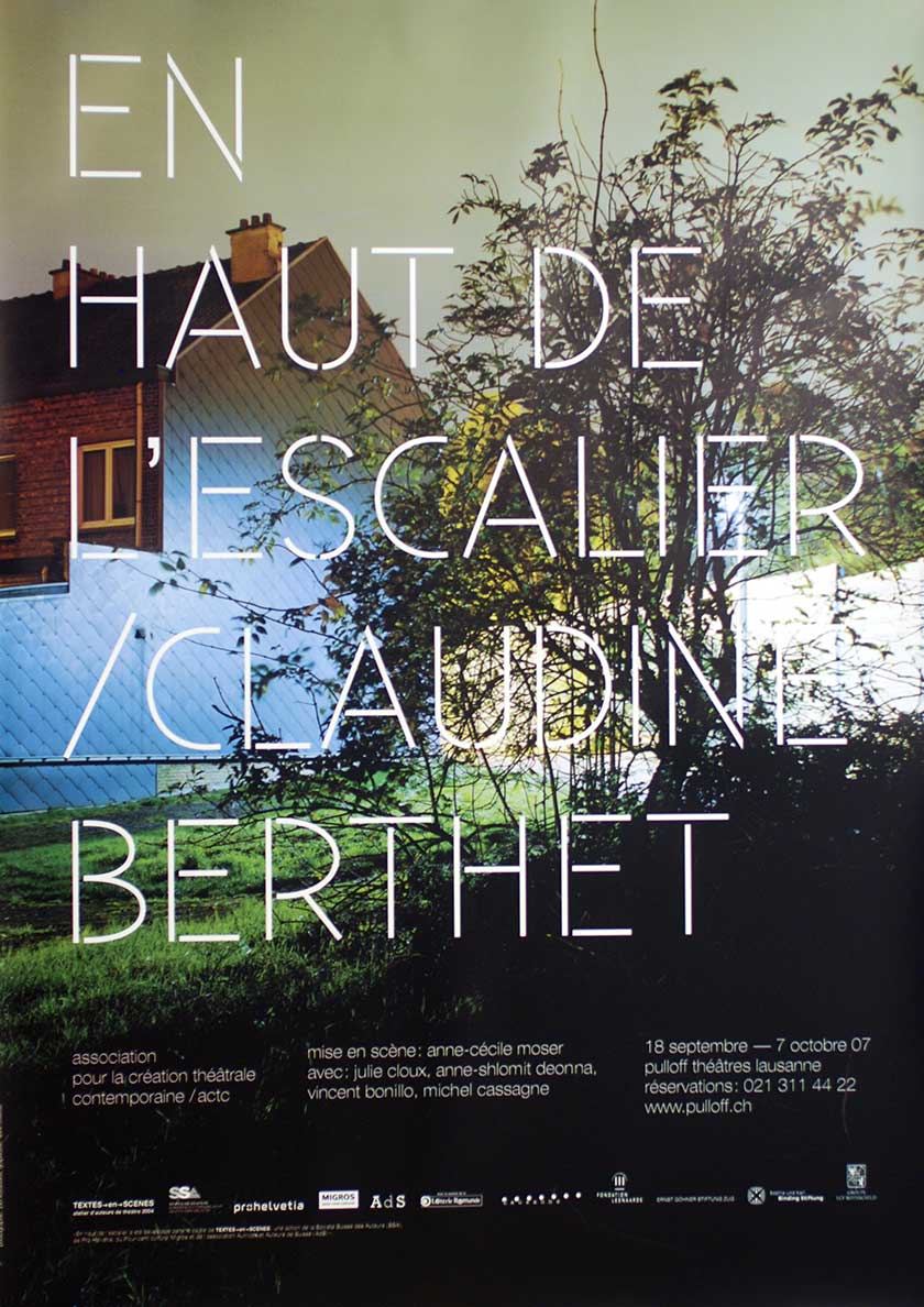 En haut de l'escalier, Claudine Berthet