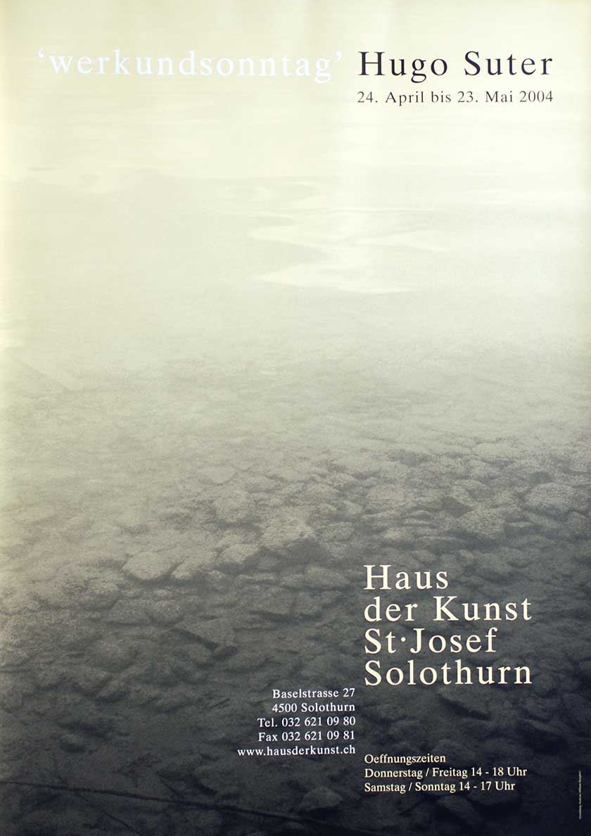 Hugo Suter, 'werkundsonntag'