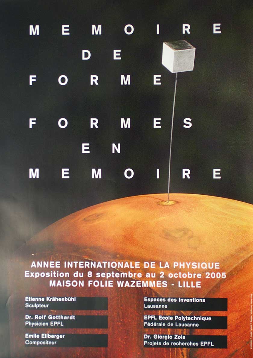 Mémoire de forme, formes en memoire