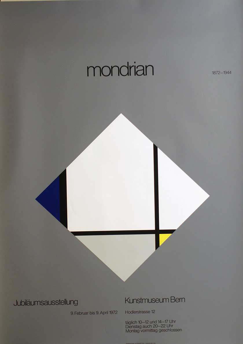 Mondrian, Jubiläumsausstellung (Silberdruck)