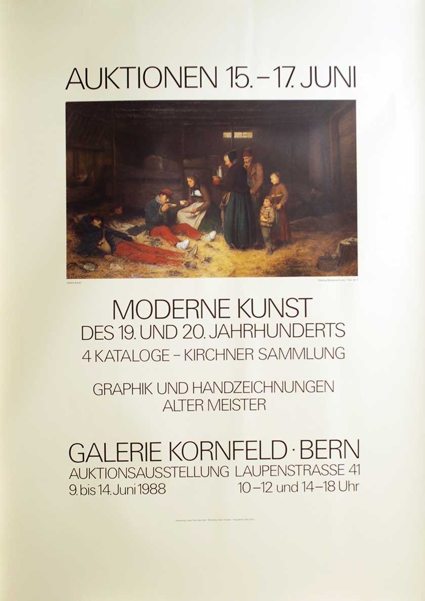 Auktionen, Moderne Kunst des 19. und 20. Jahrhunderts