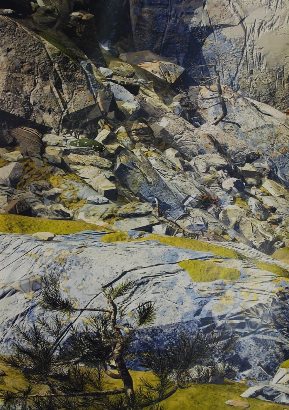 Collage Gesteinslandschaft