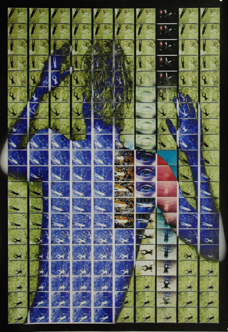 Rückenansicht mit Filmstreifen