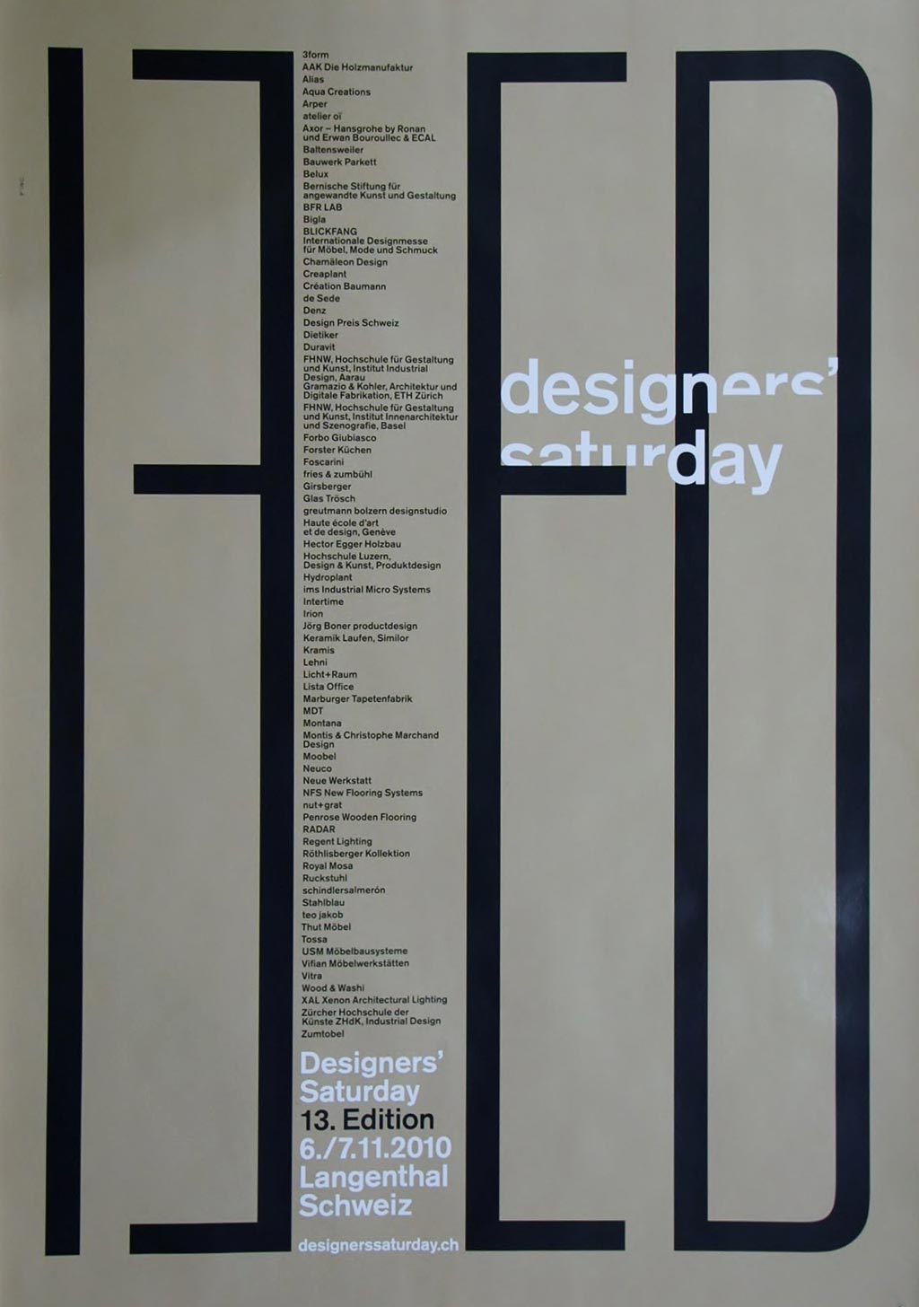 Designers' Saturday, 13. Edition