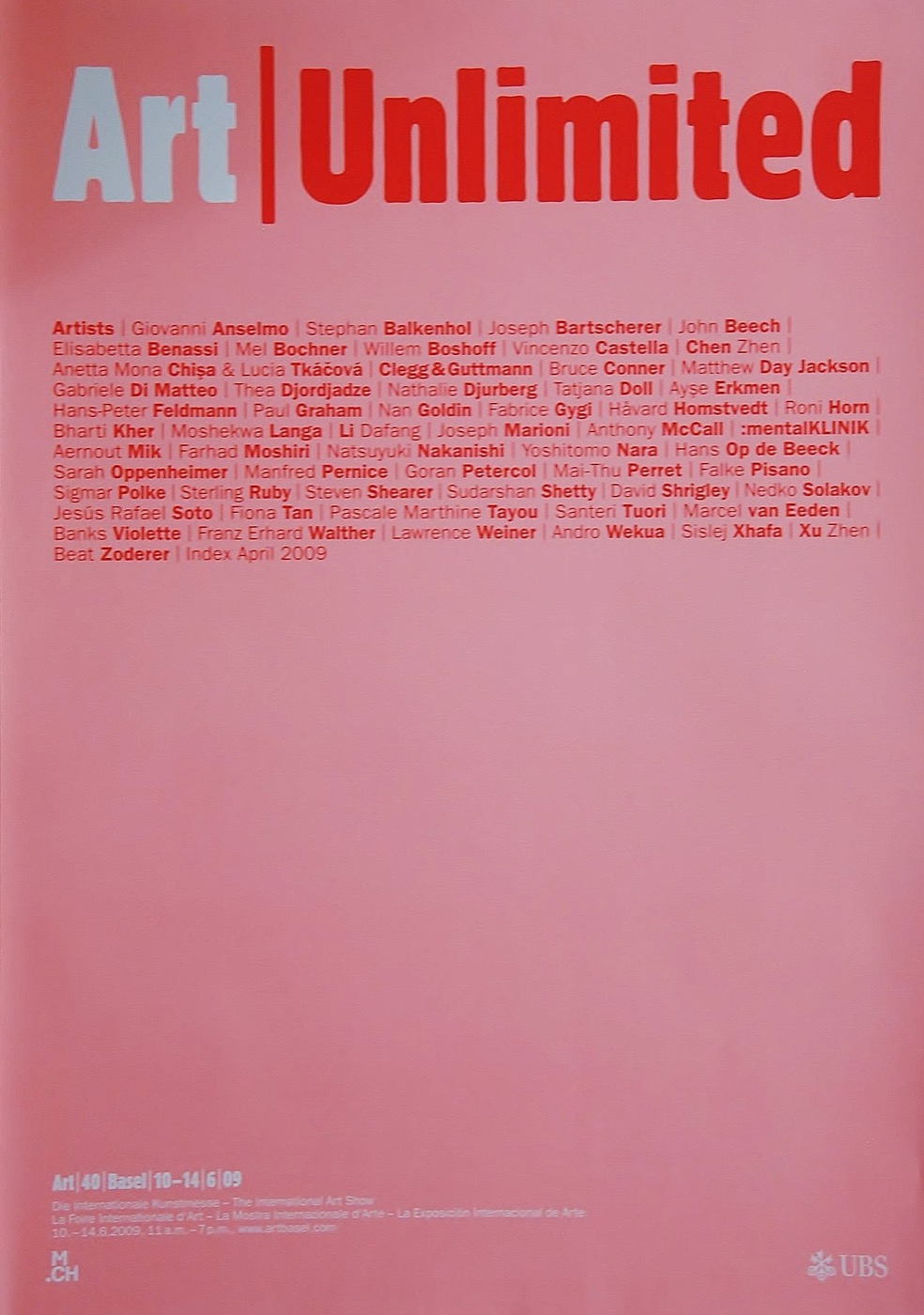 Art Unlimited (40, rot auf rosa)