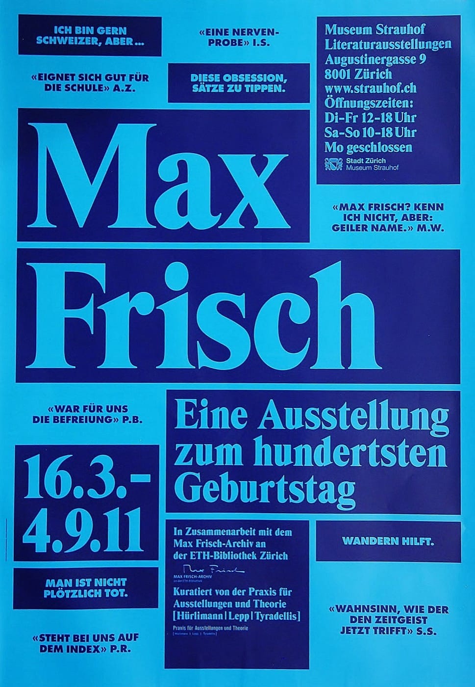 Max Frisch, Version blau