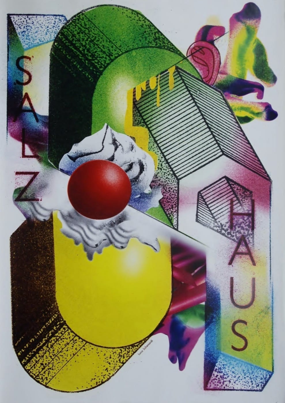 bunt gesprayt