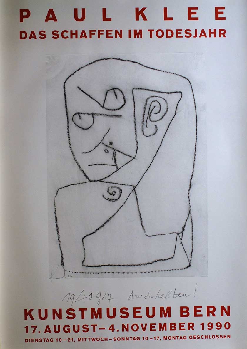 Paul Klee, Das Schaffen im Todesjahr (Durchhalten, 1940)