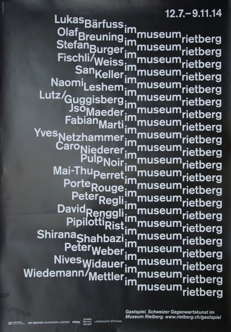 Gastspiel Schweizer Gegenwartskunst
