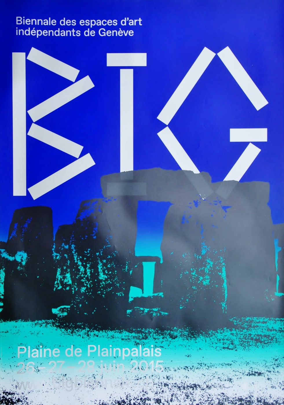 Biennale des espaces d'art indepemdants de Genève (blau)
