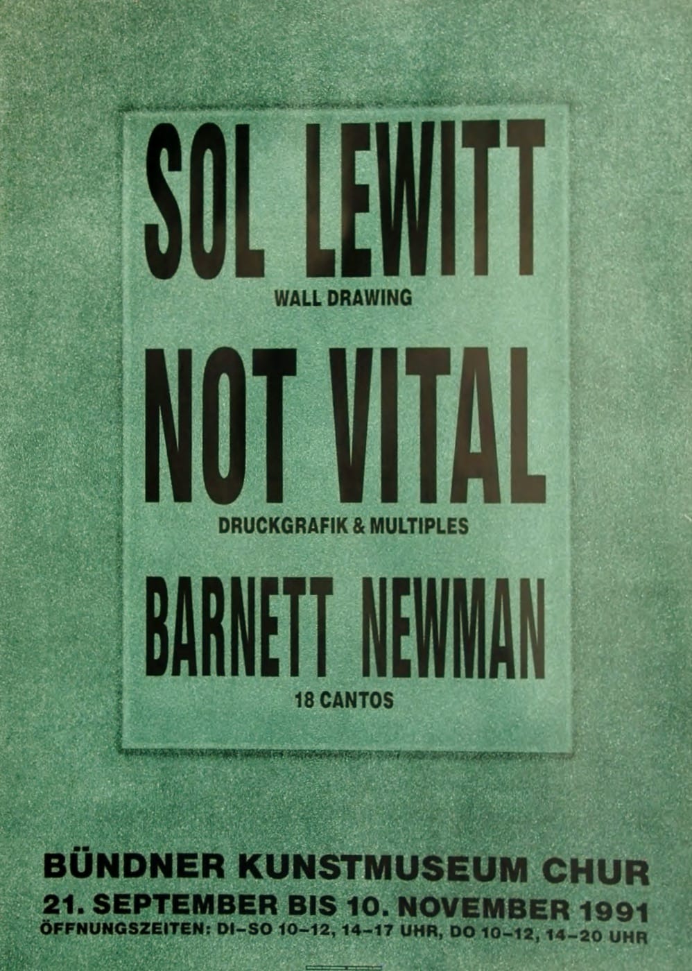 Sol Lewitt and Barnett Newman - Not Vital