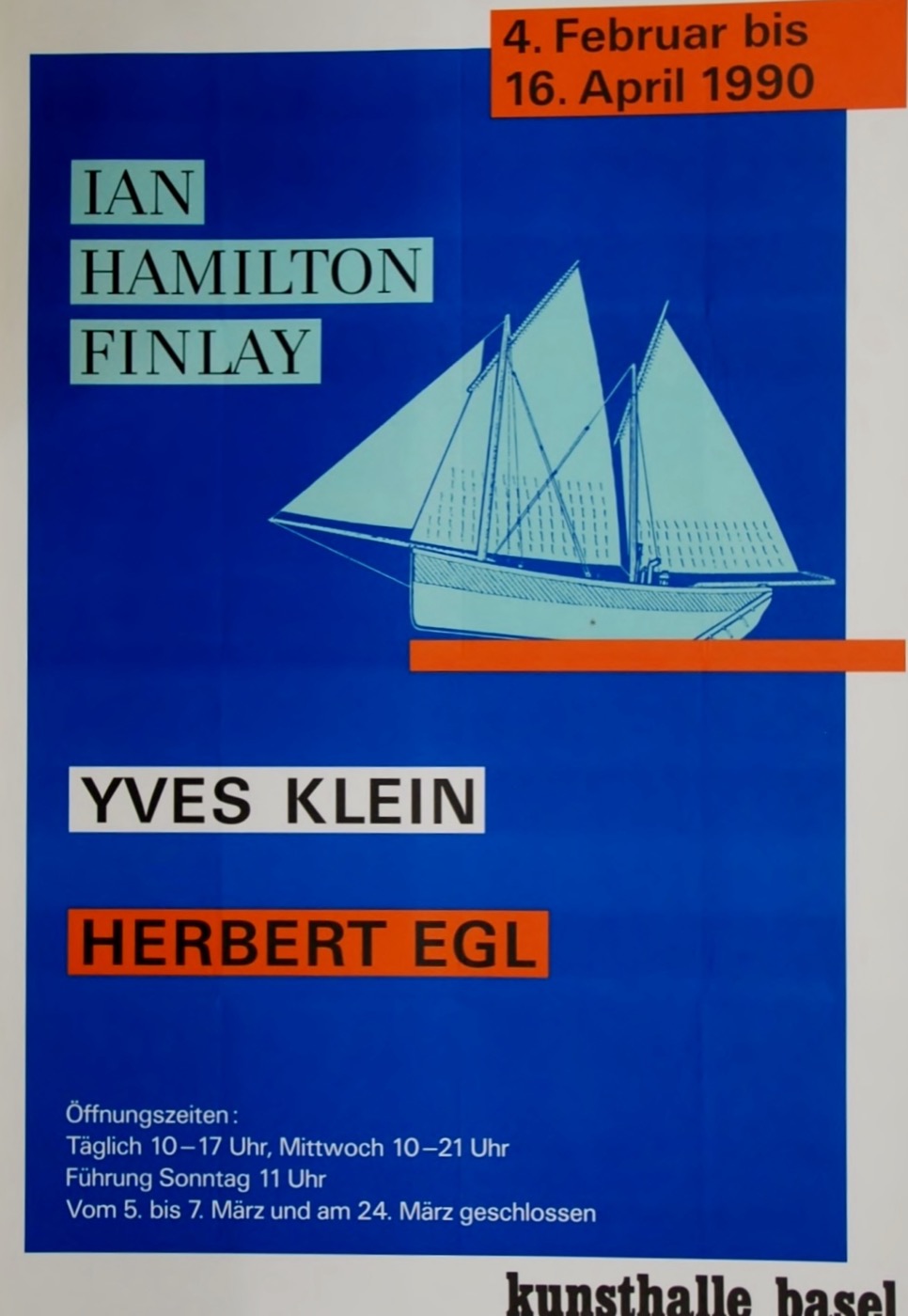 Hamilton Finlay, Yves Klein, Herbert Egl