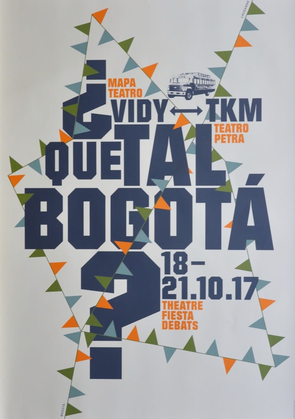 Quetal Bogota. Mappa Teatro. Théâtre Fiesta debats