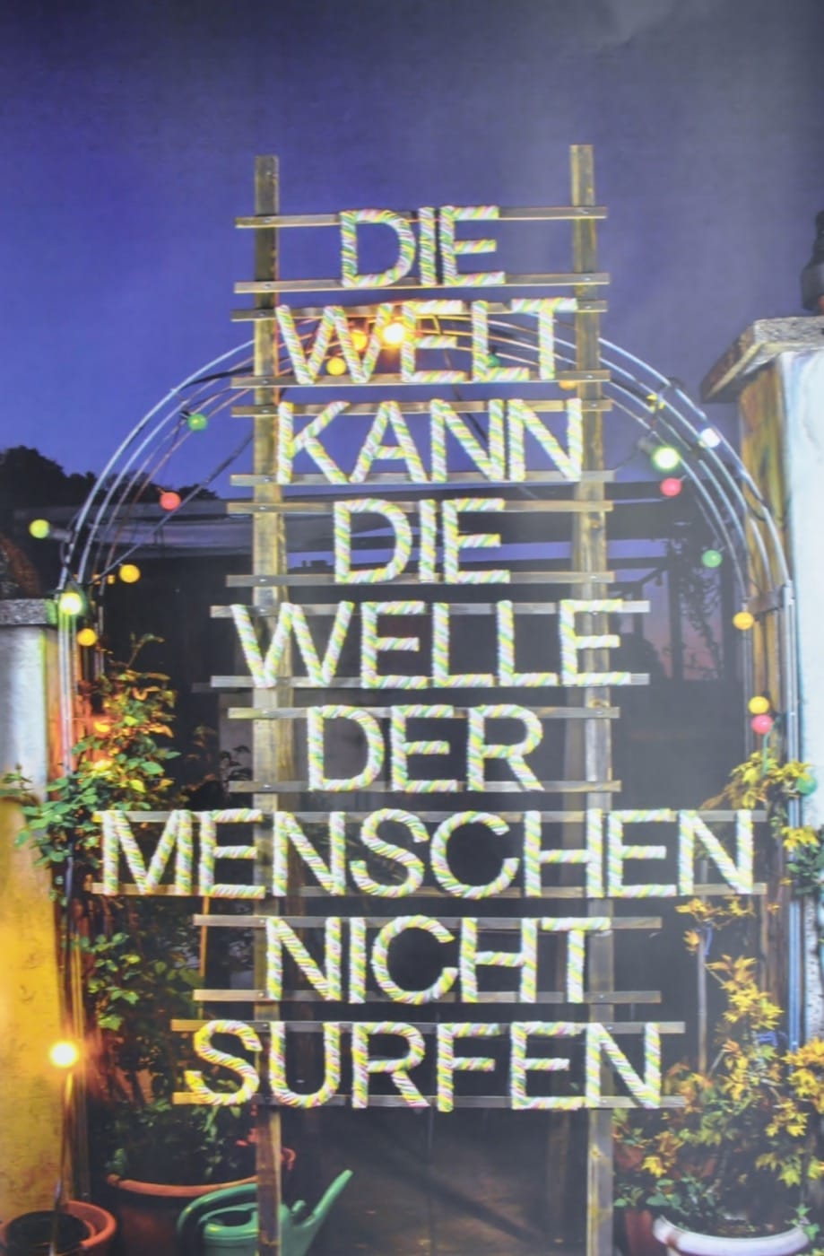 Die Welt kann die Weller der Menschen nicht surfen