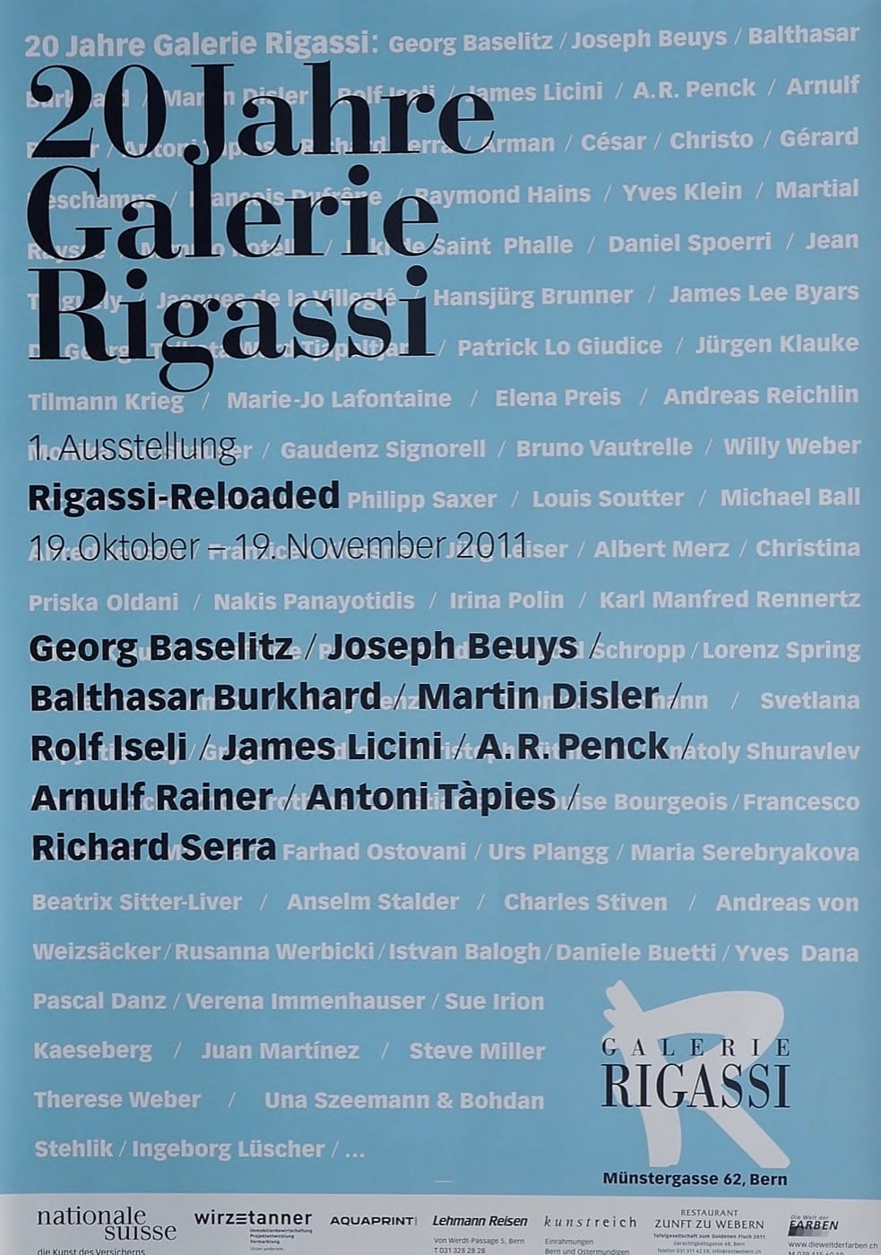 Basdelitz, Beuys, Serra, Tapies, ect