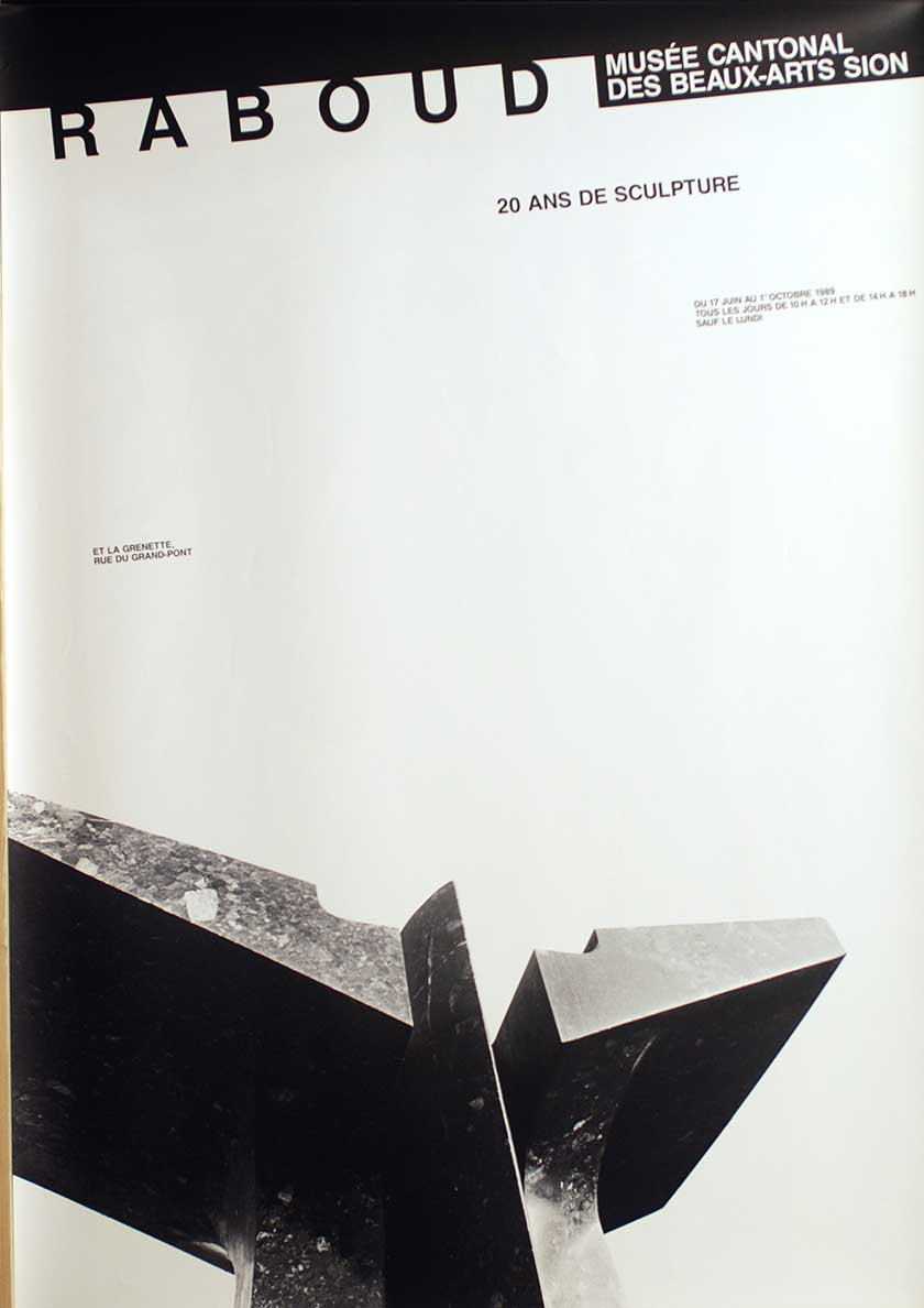 Raboud, 20 ans de sculpture