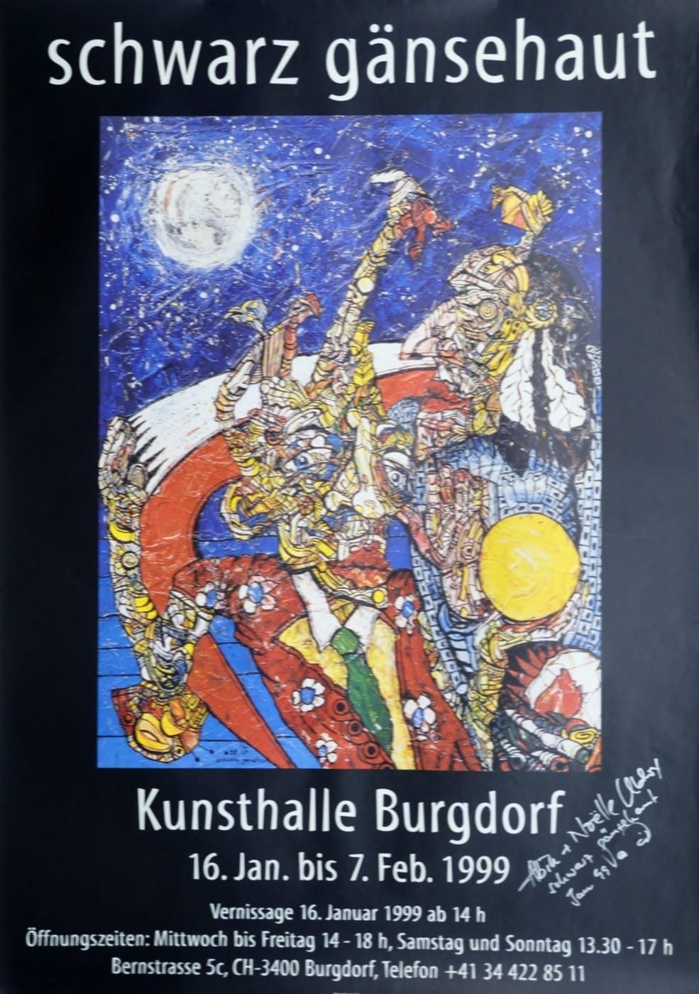 Schwarz Gänsehaut (gewidmet/unterschrieben)