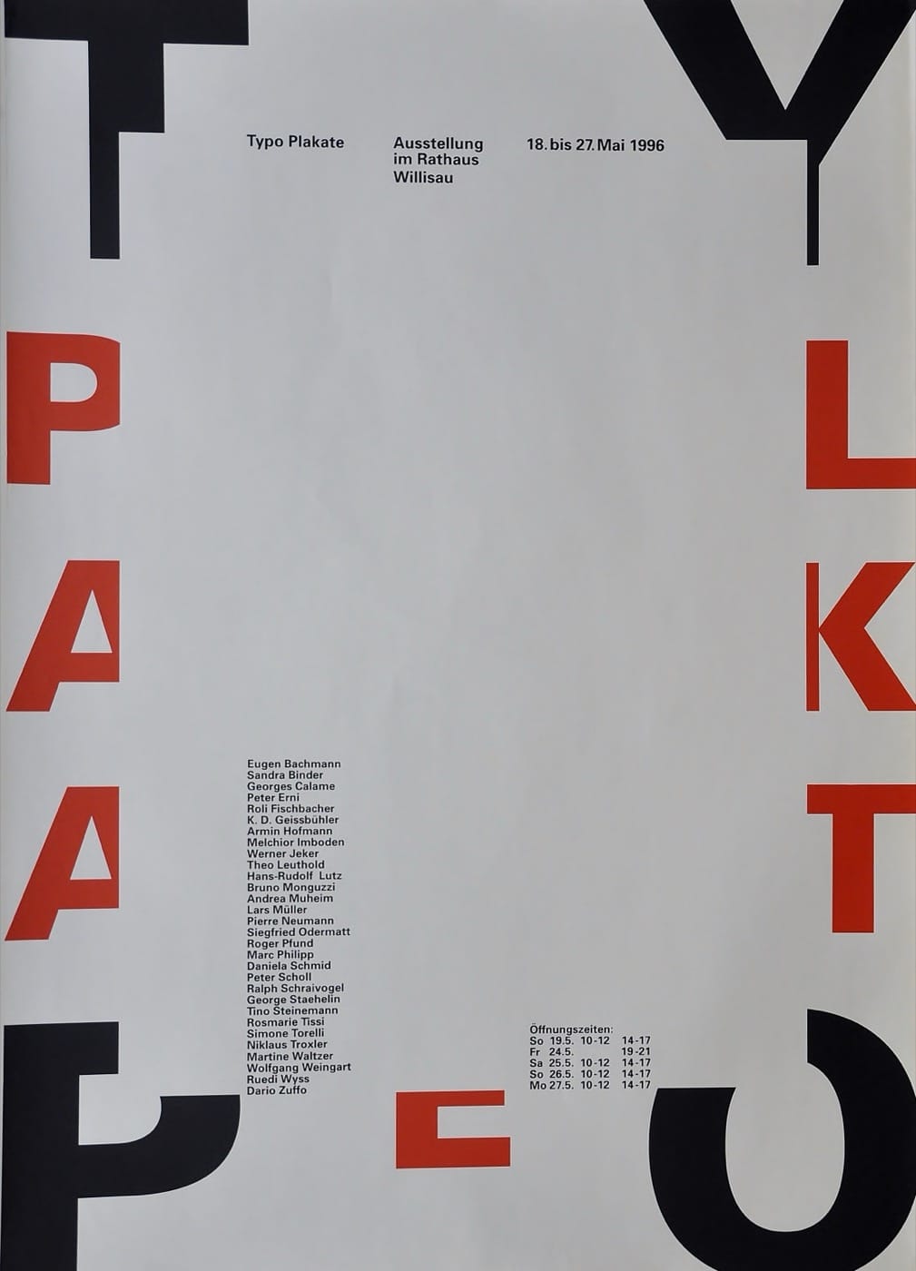 Niklaus Troxler Typo Plakate