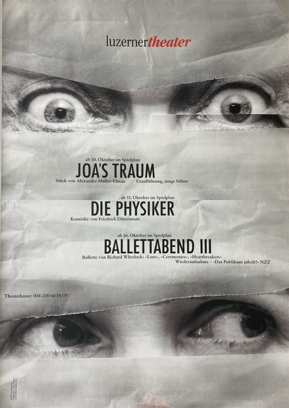 Joa's Traum, Die Physiker, Ballettabend III