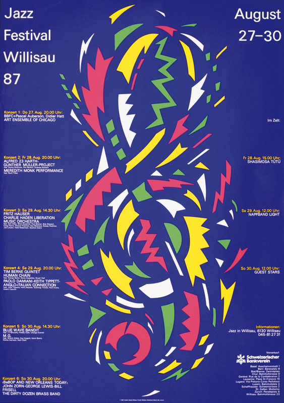 Jazzfestival Willisau 1987 - Niklaus Troxler
