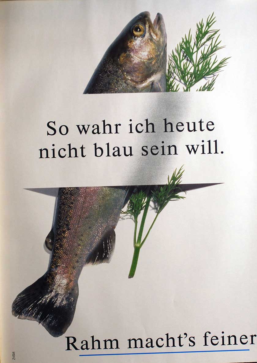 So wahr ich heute nicht blau sein will.