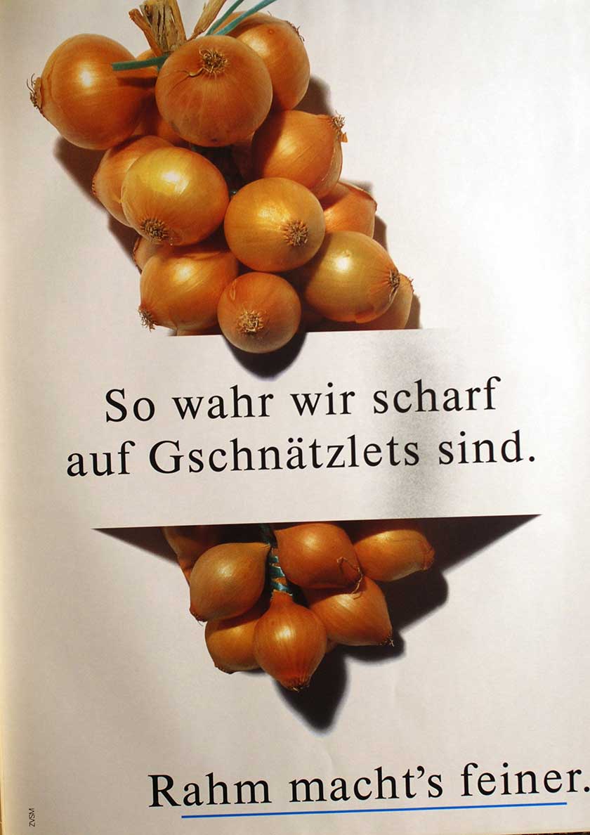 So wahr wir scharf auf Gschnätzlets sind.