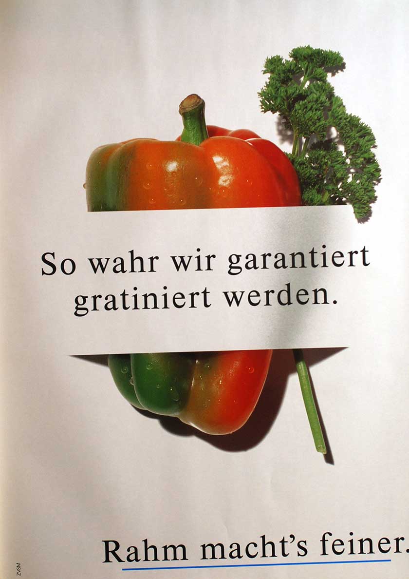 So wahr wir garantiert gratiniert werden.