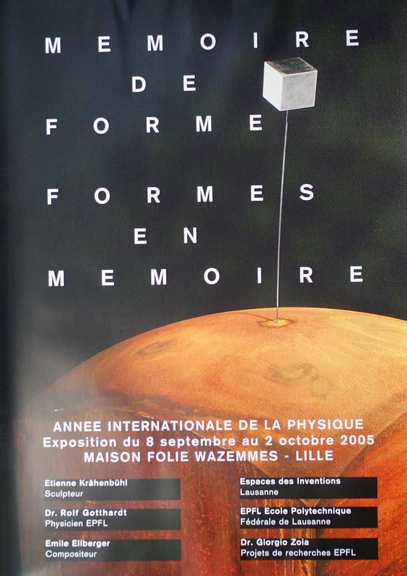 Memoire de forme, formes en memoire