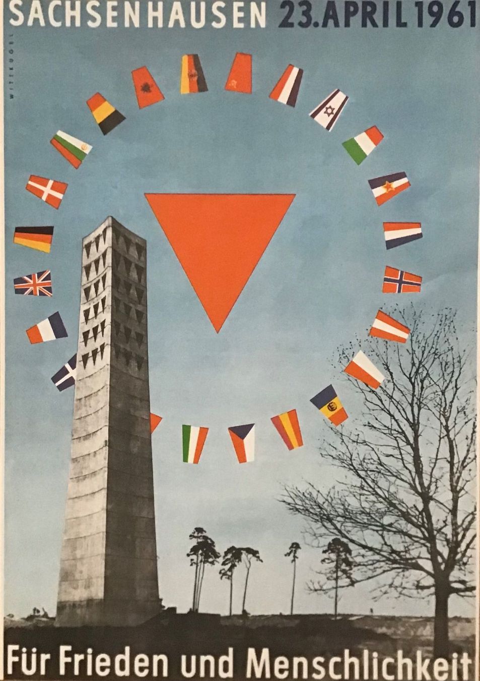 Sachsenhausen 23. April 1961 Für Frieden und Menschlichkeit