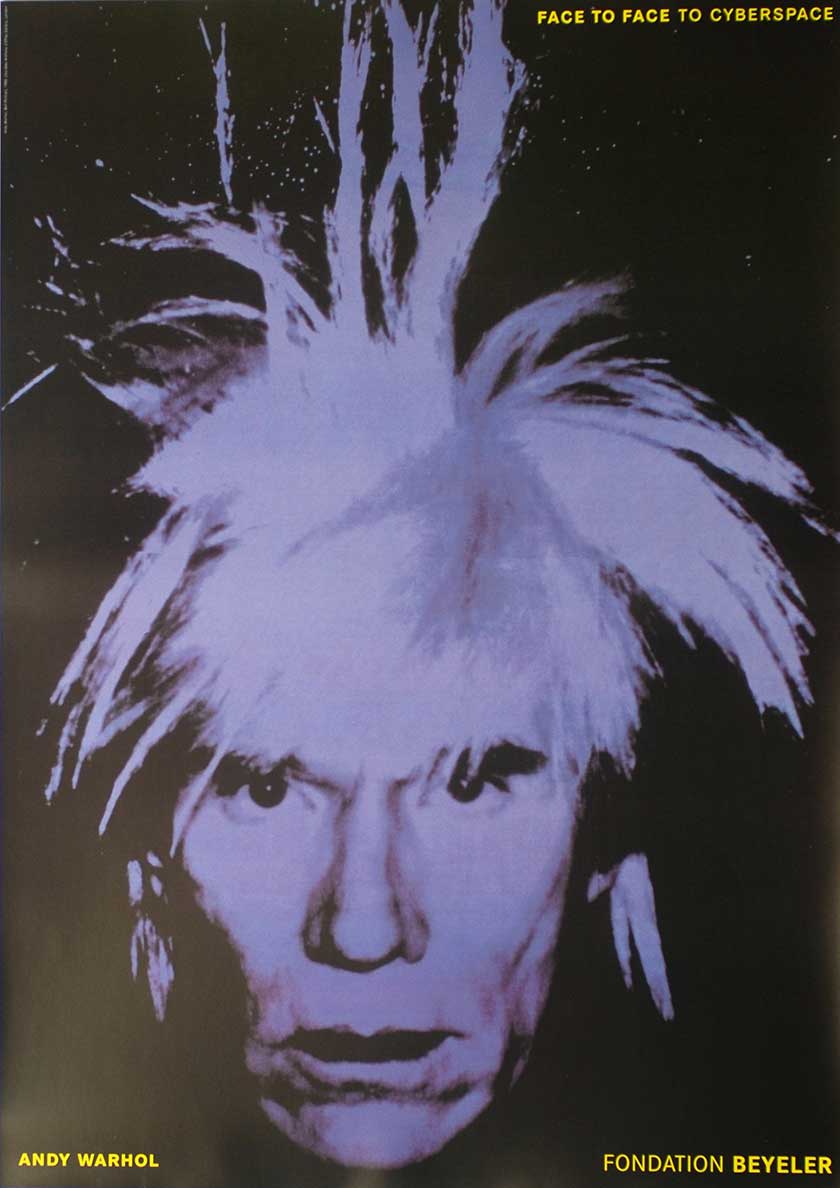 Face to face to cyberspace, Andy Warhol (Self-Portrait)
