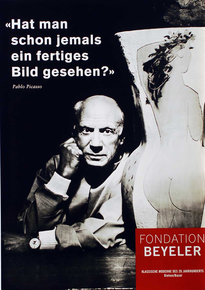 Pablo Picasso: «Hat man schon jemals ein fertiges Bild gesehen?»