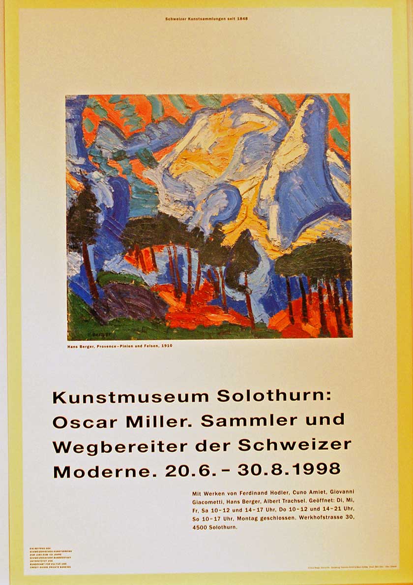 Oscar Miller. Sammler und Wegbereiter der Schweizer Moderne