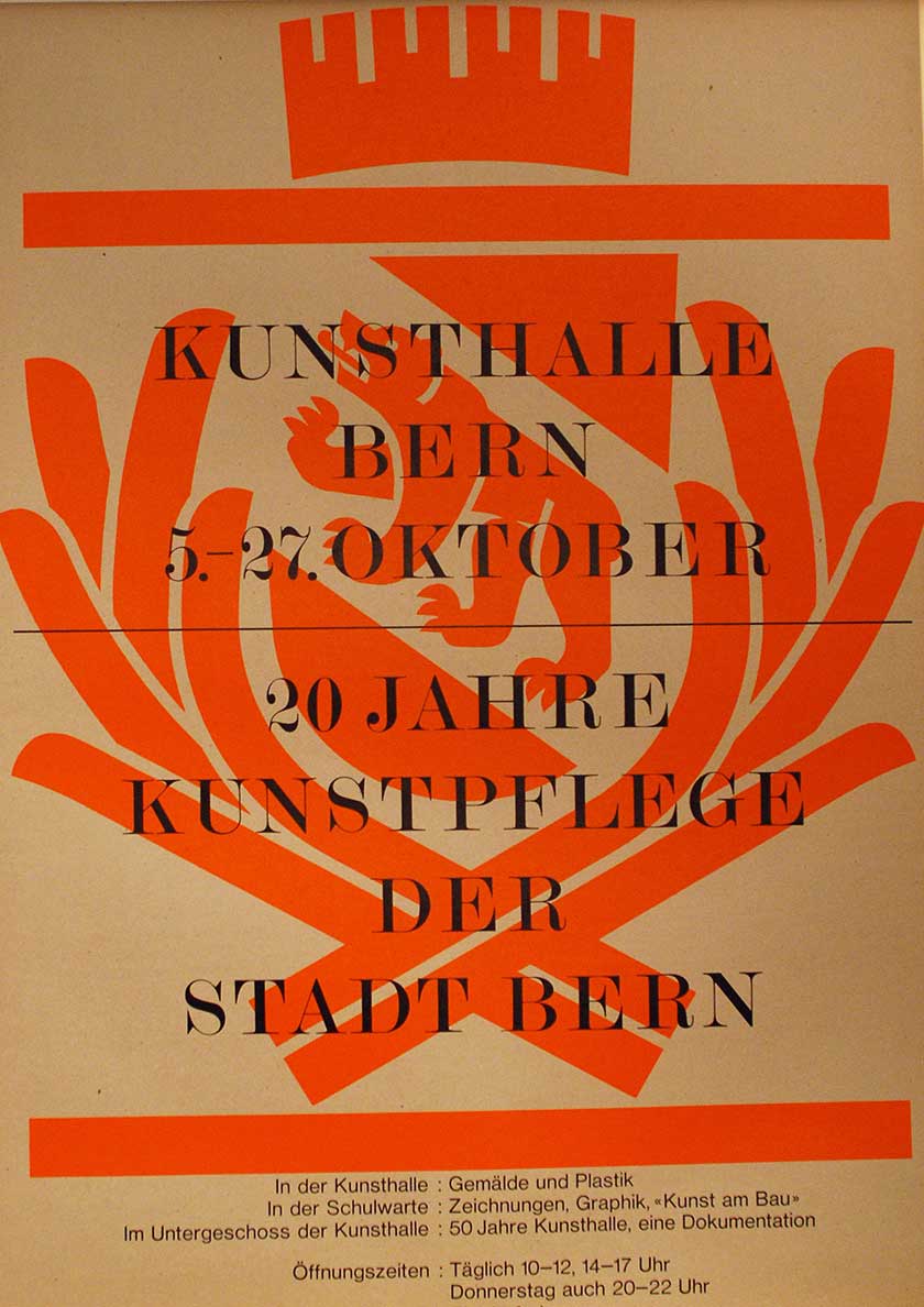 20 Jahre Kunstpflege der Stadt Bern