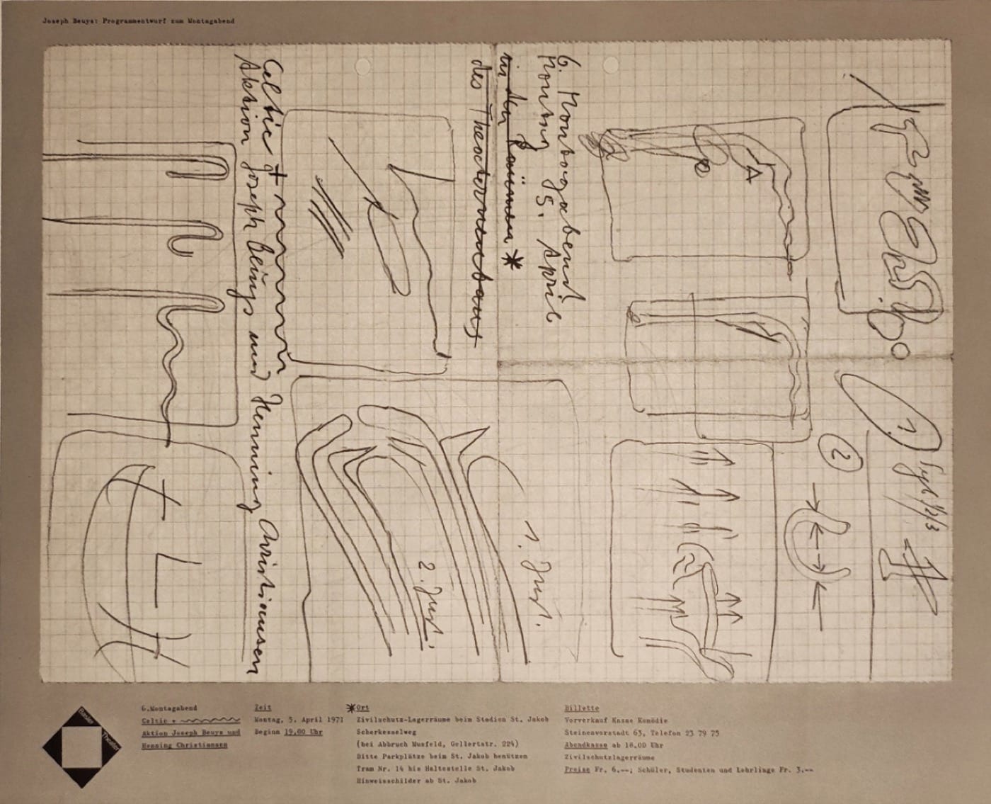 Montagabend. Aktion Joseph Beuys und Henning Christiansen